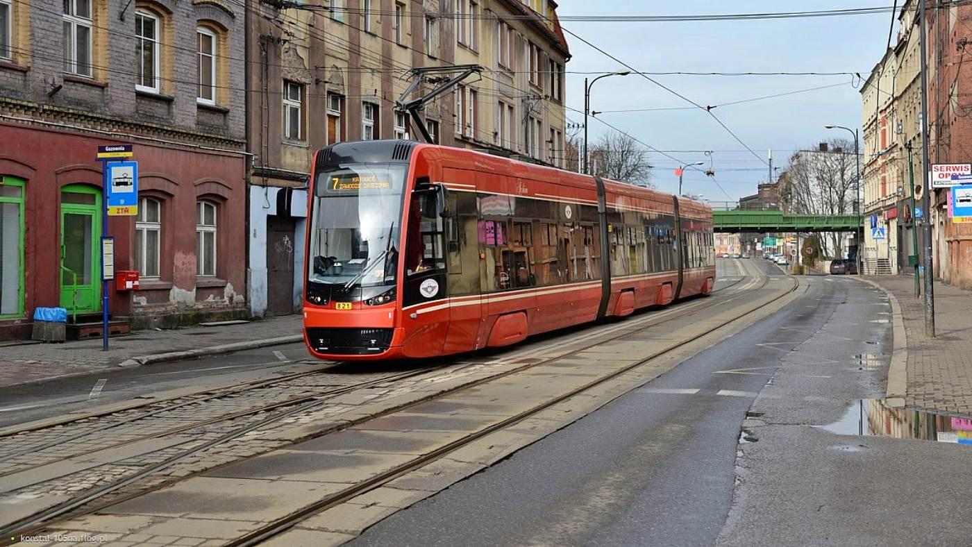 Świętochłowice ul Katowicka tramwaj