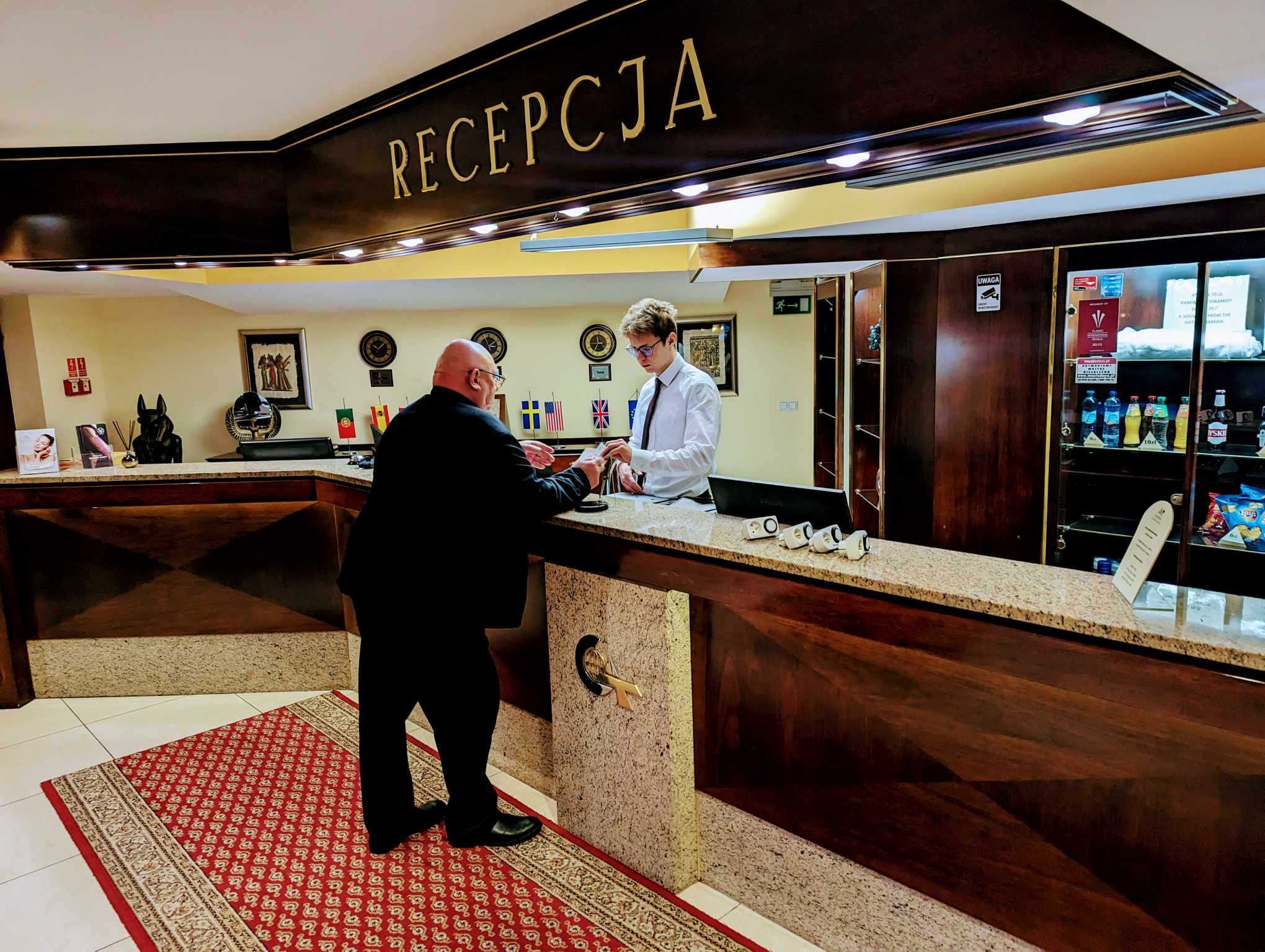 Wnętrza Hotelu Piramida w Tychach