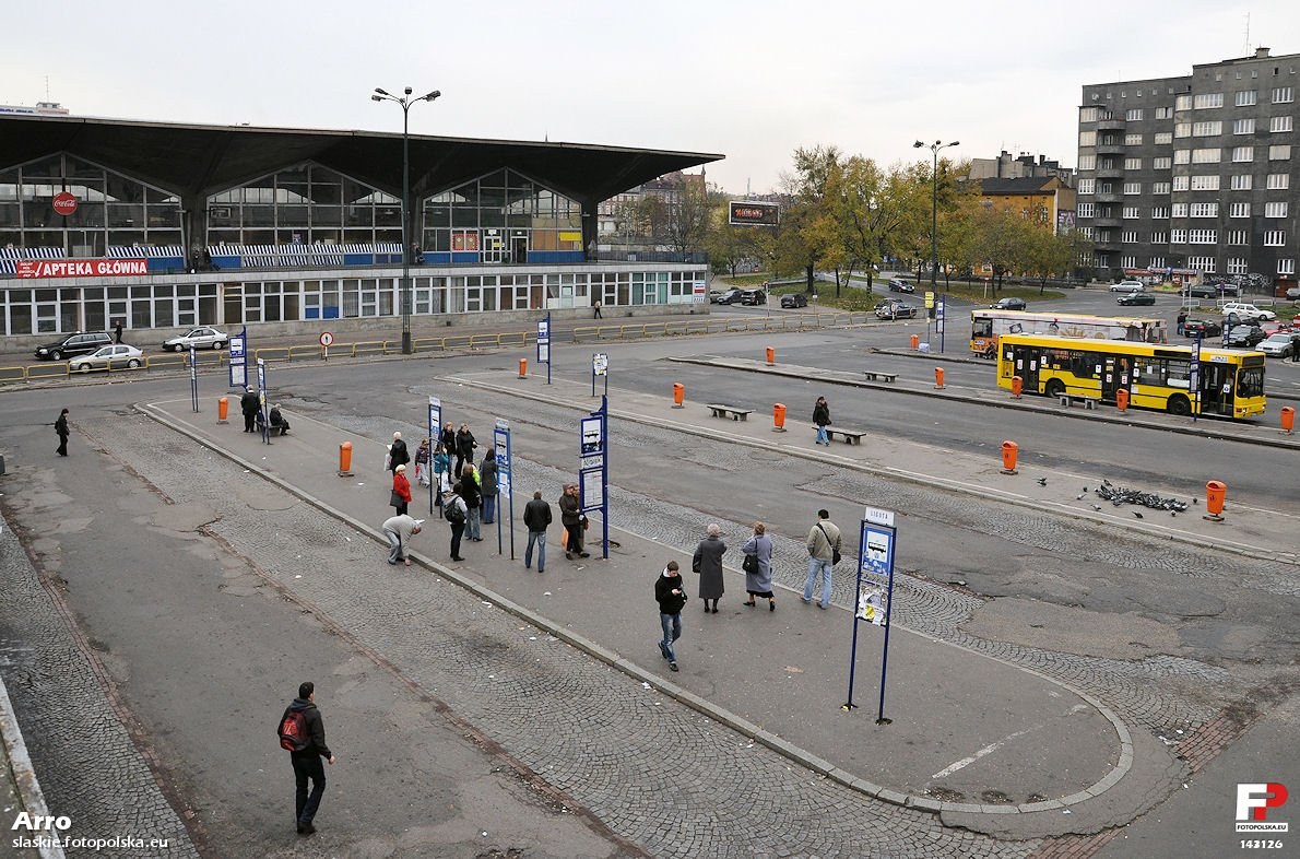 Dworzec autobusowy w Katowicach