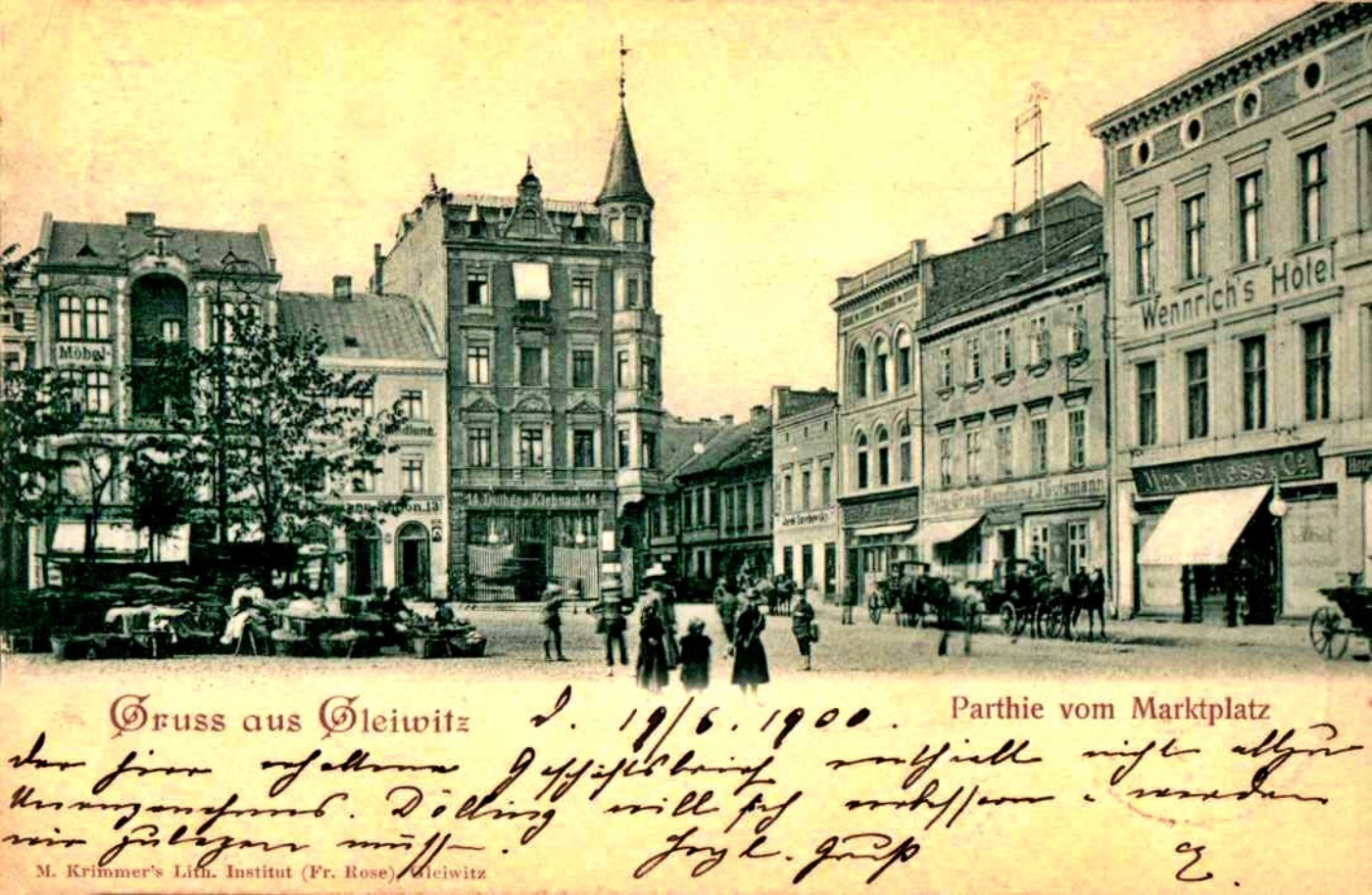 Gliwice Rynek 1895