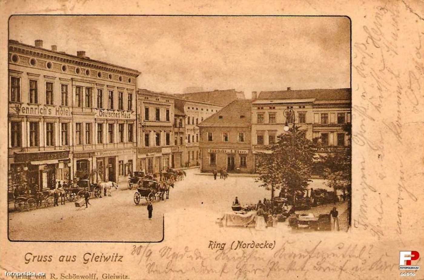 Gliwice Rynek 1899