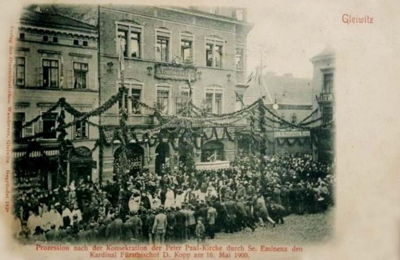 Gliwice Rynek 1900 procesja