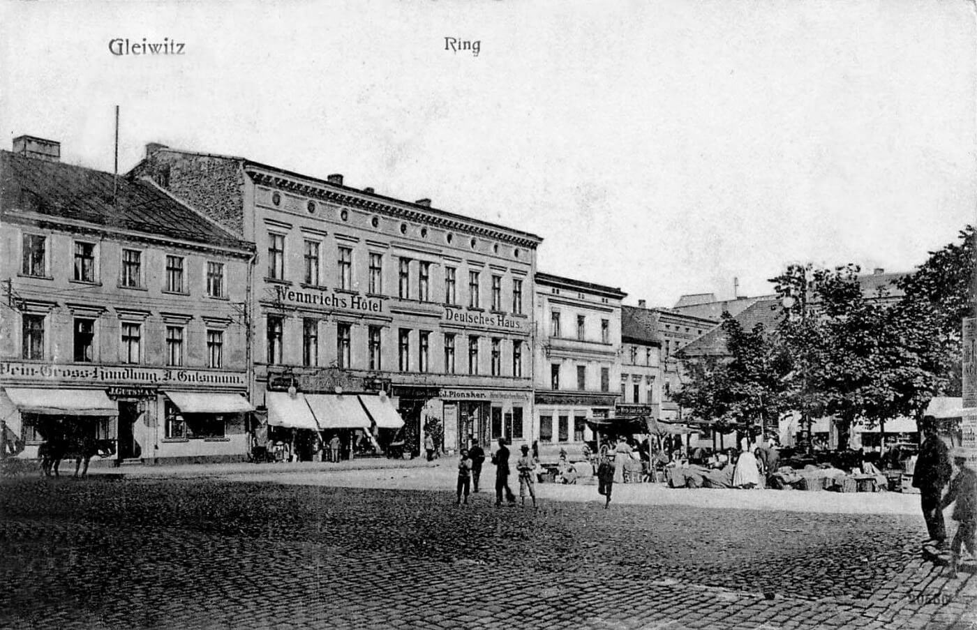 Gliwice Rynek 1904