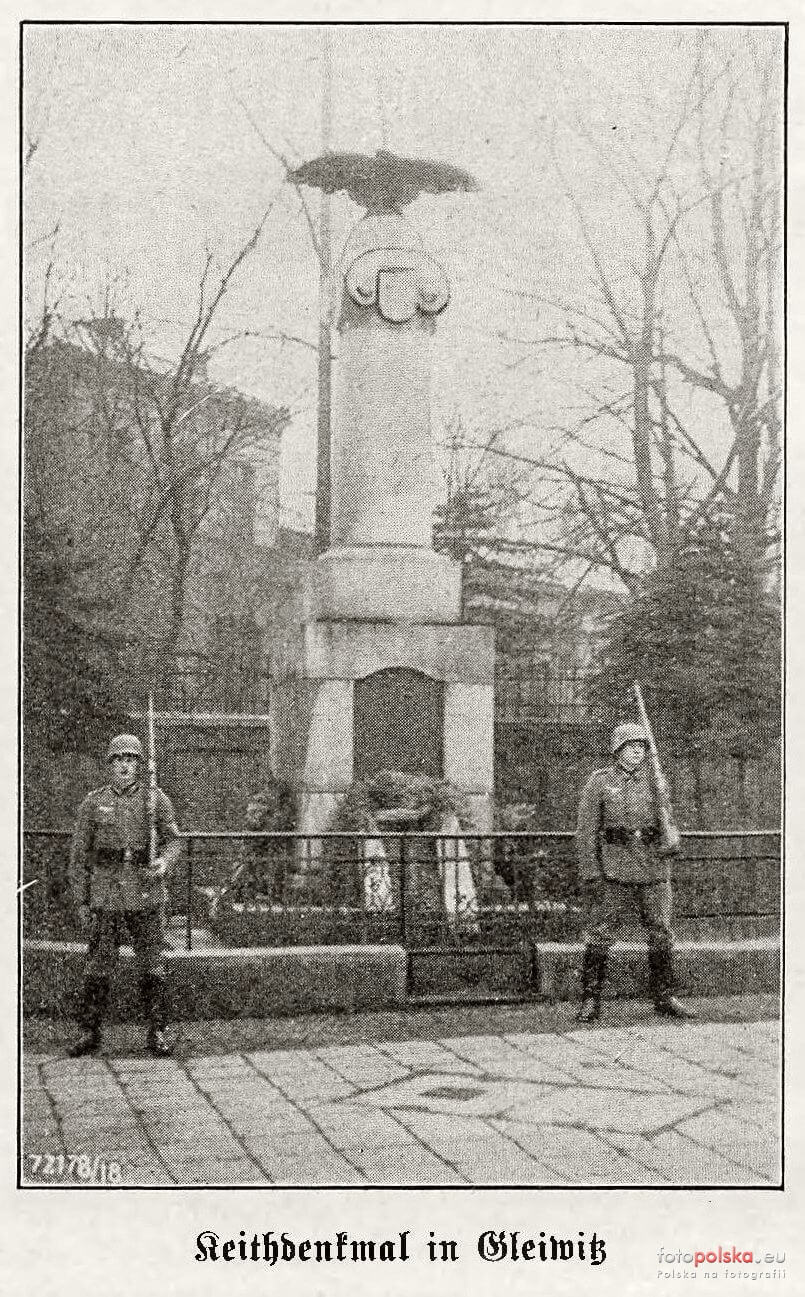 Gliwice - pomnik pruskiego feldmarszałka, Szkota Jamesa Keitha nie istnieje.