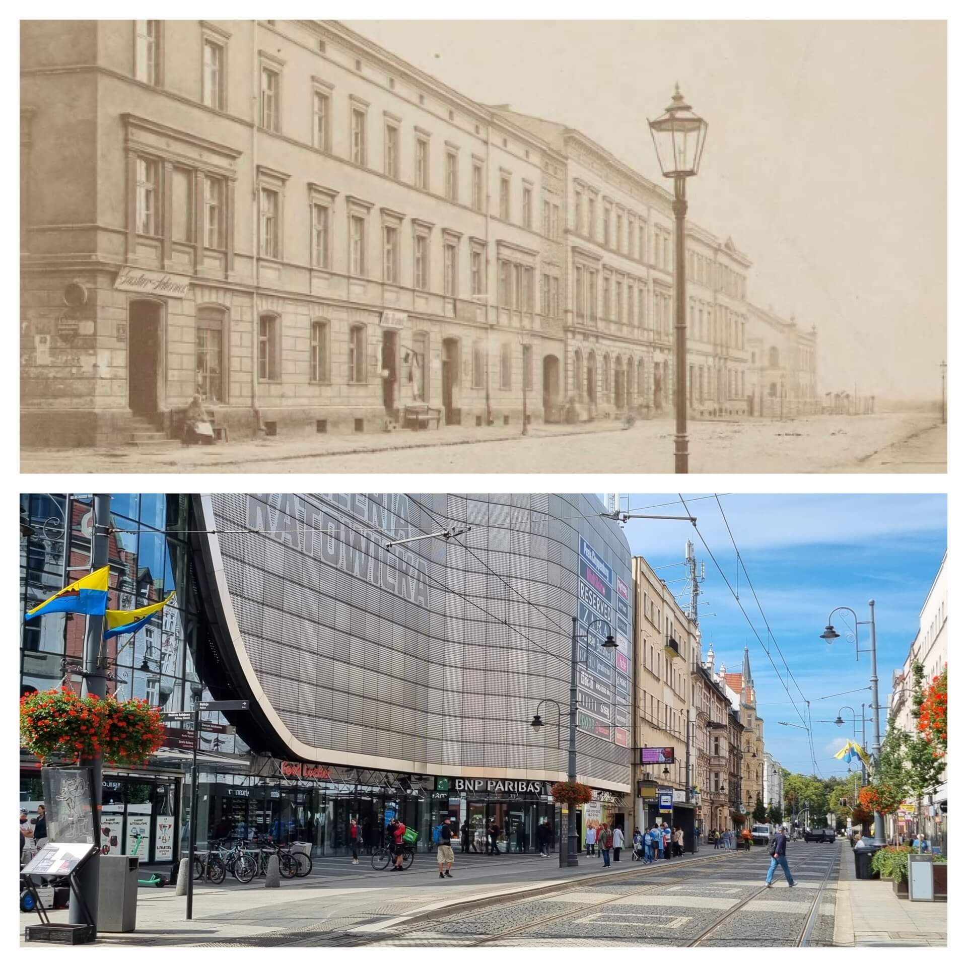 Katowice 150 lat temu i dziś