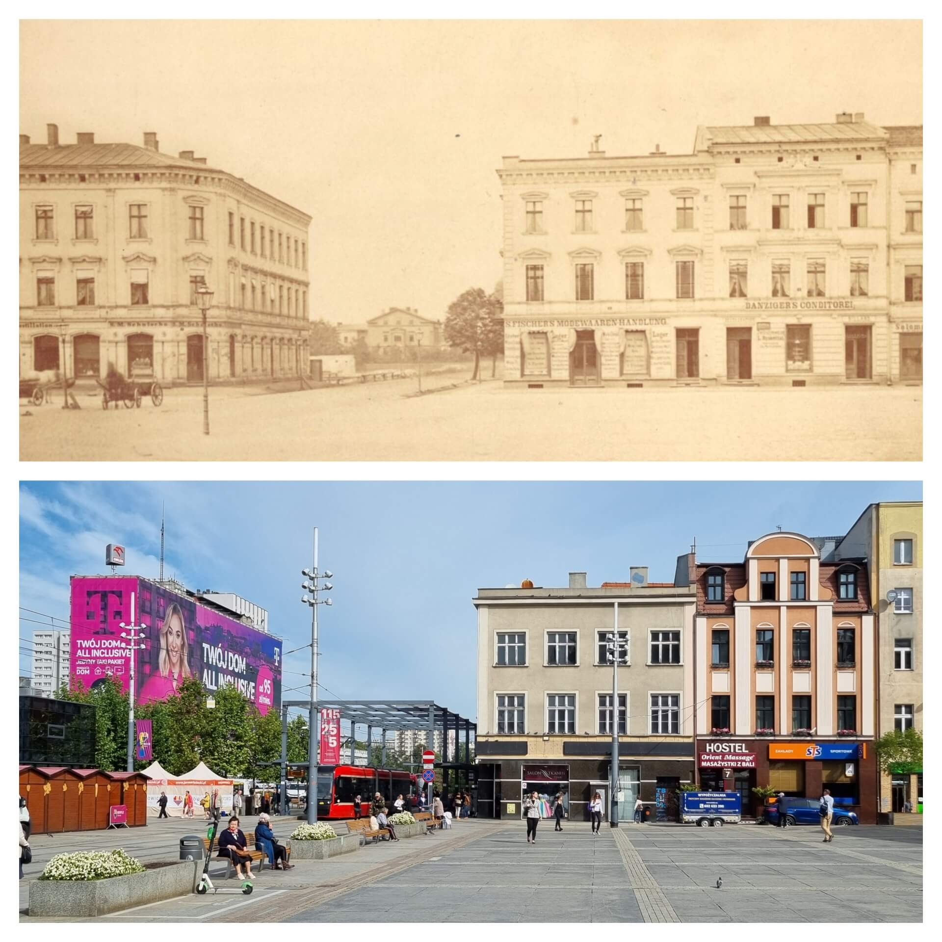 Katowice 150 lat temu i dziś