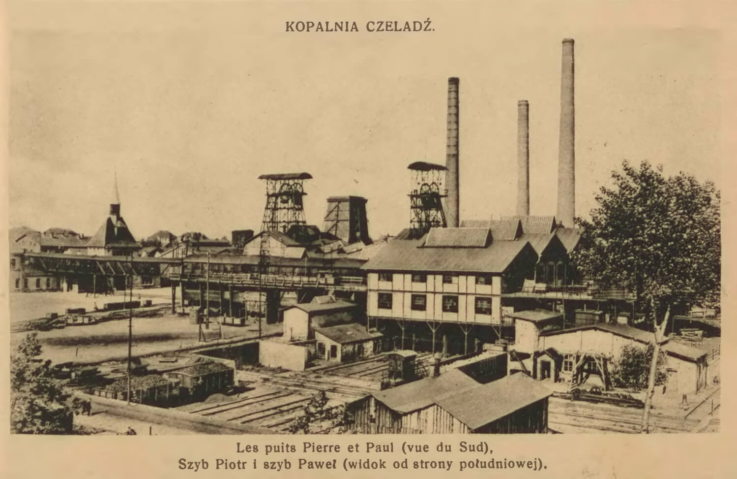 Szyby Piotr i Paweł kopalni Czeladź, roku 1929