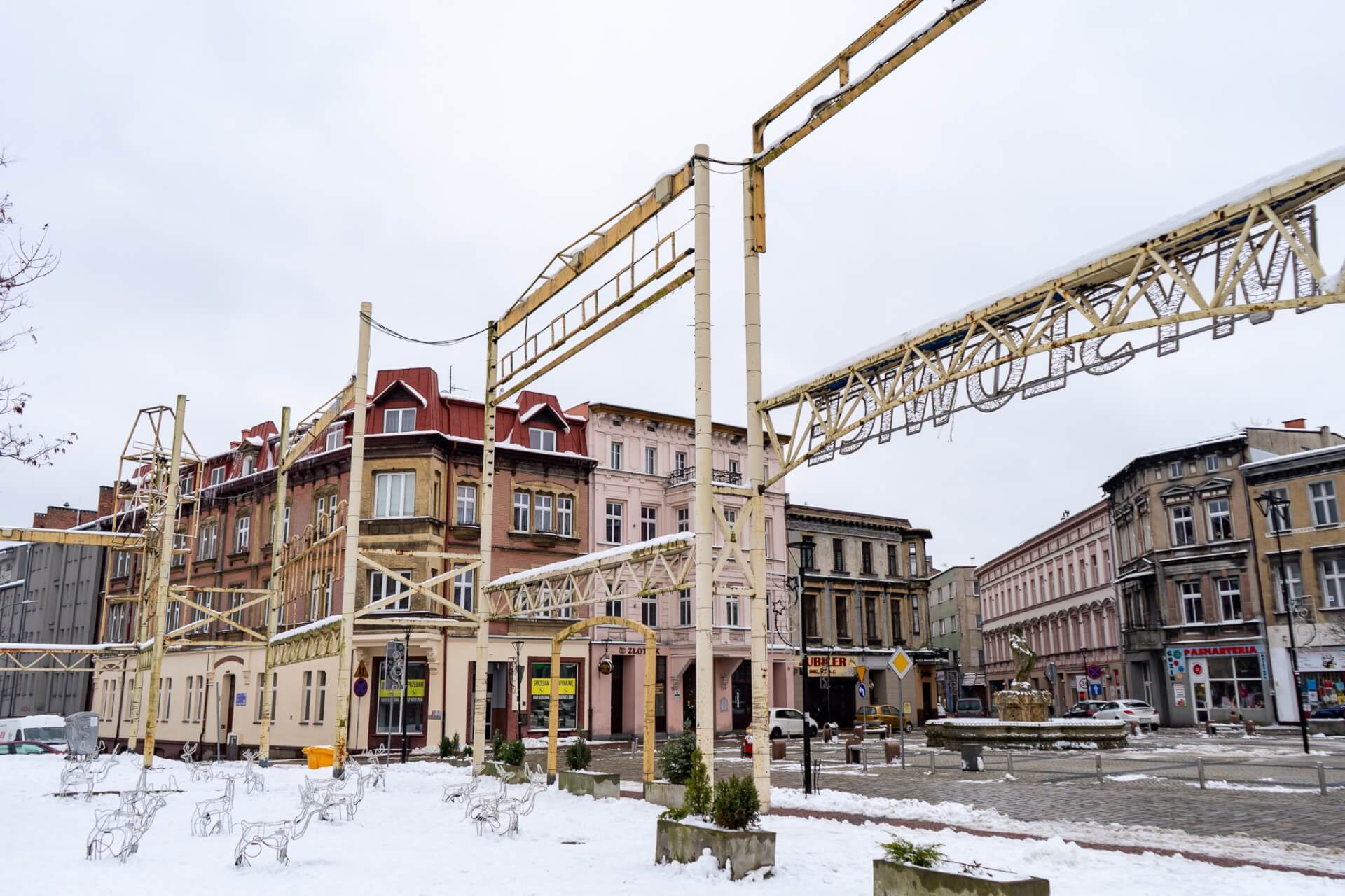 Mysłowice stare miasto z rura parkiem