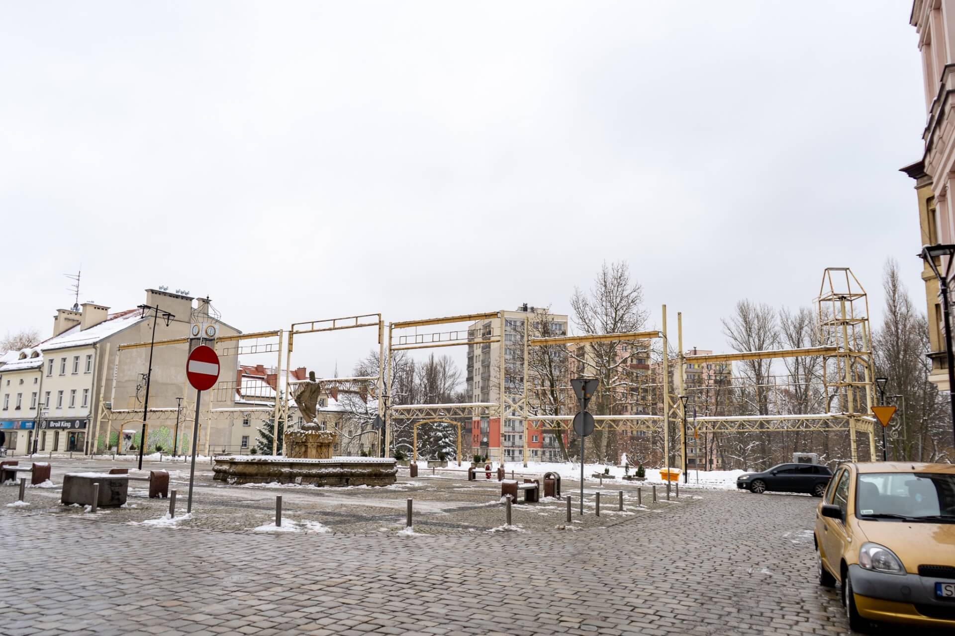 Mysłowice stare miasto z rura parkiem