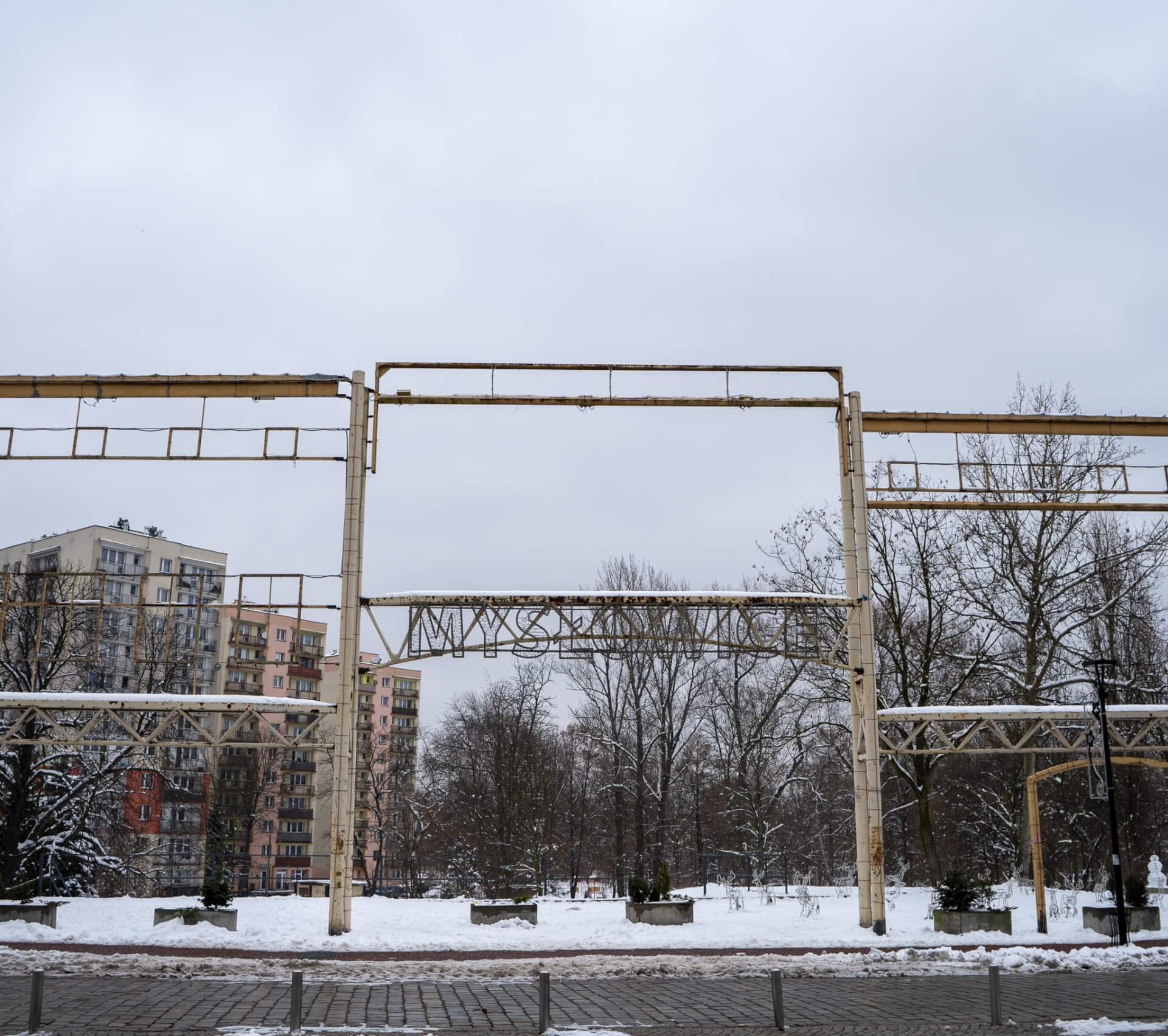 Mysłowice stare miasto z rura parkiem