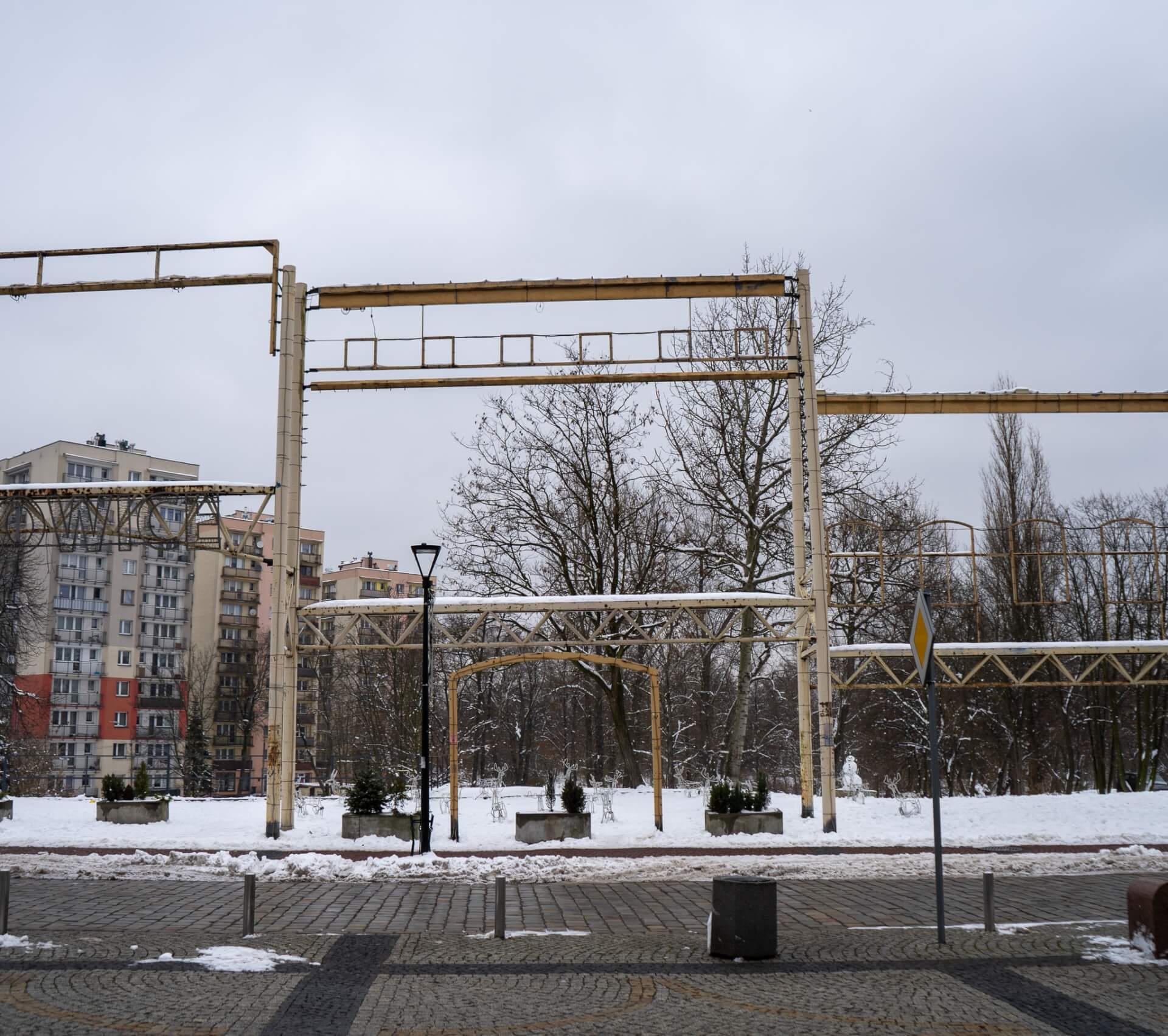 Mysłowice stare miasto z rura parkiem