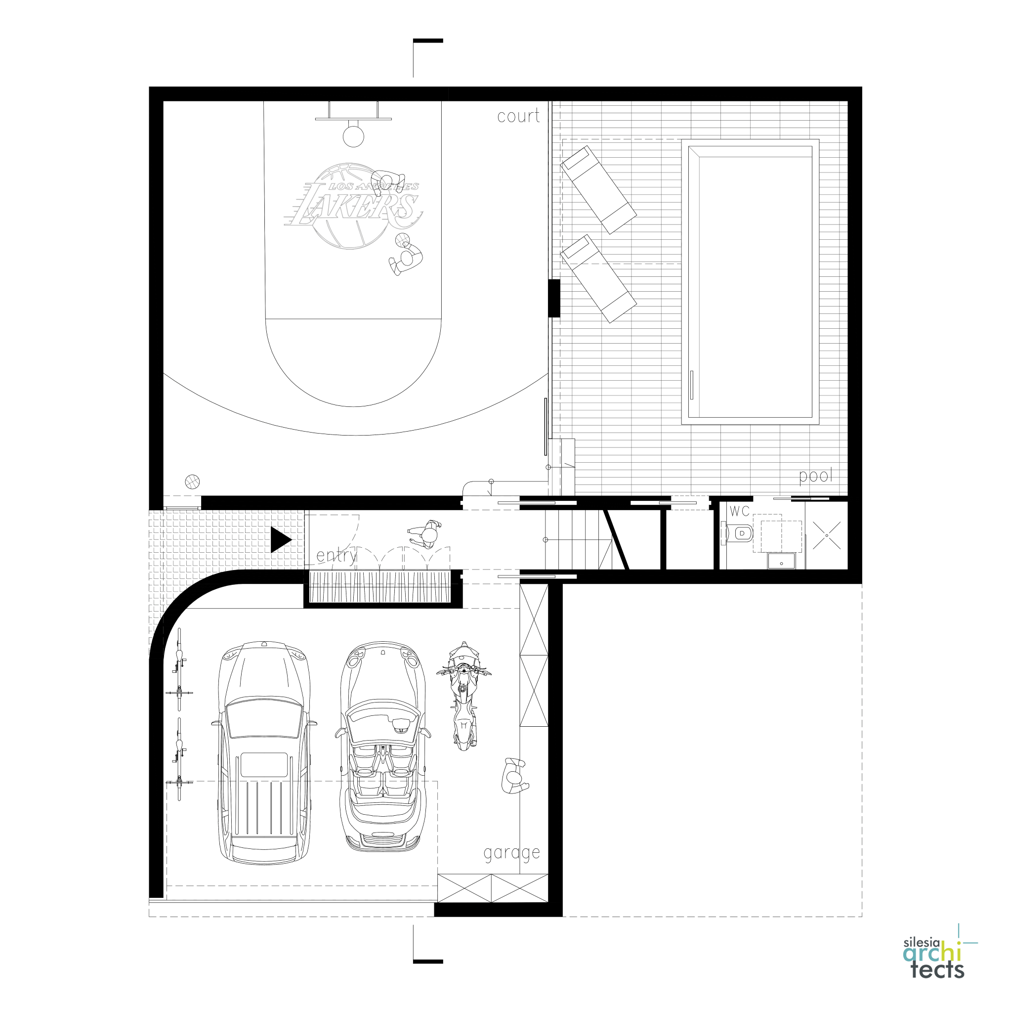 "Dom dla koszykarza" projektu Silesiaarchitects