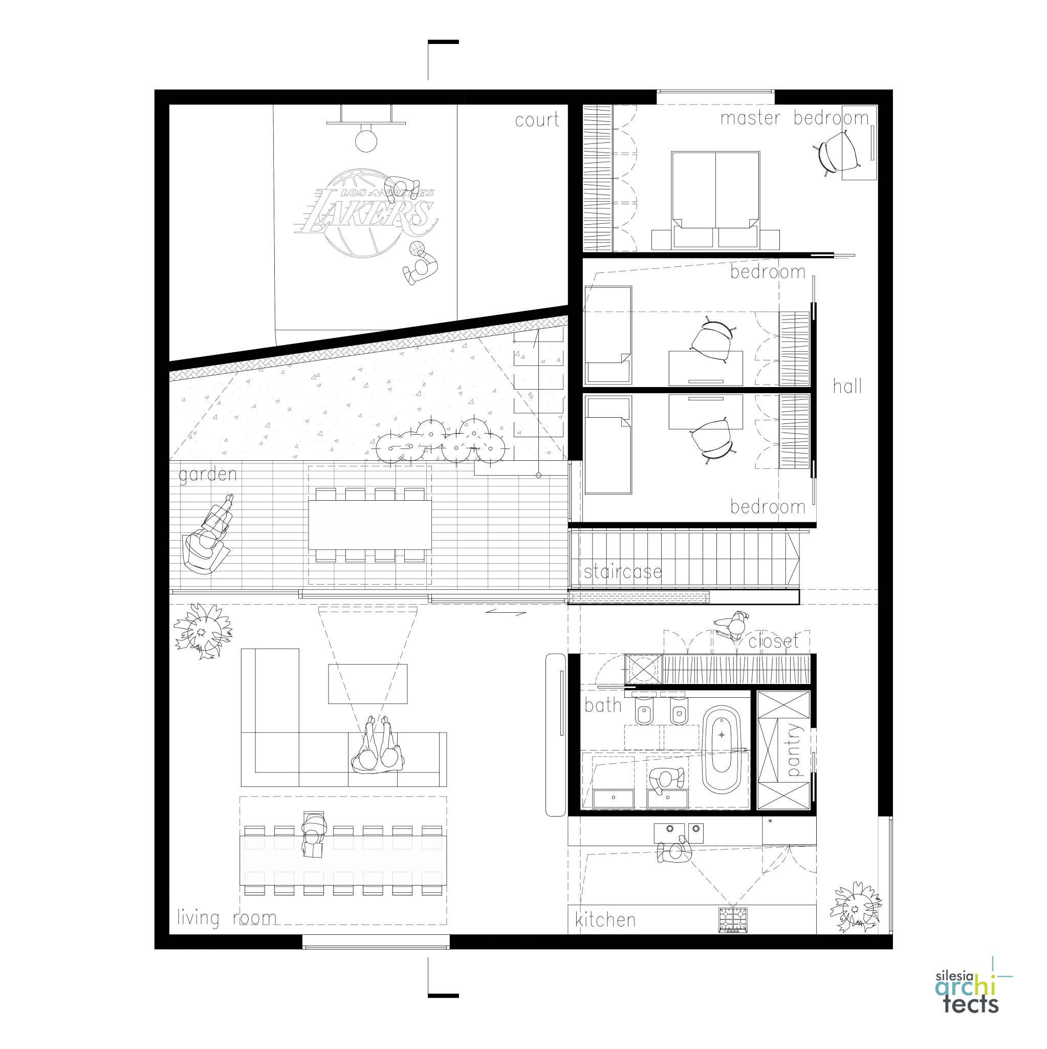 "Dom dla koszykarza" projektu Silesiaarchitects