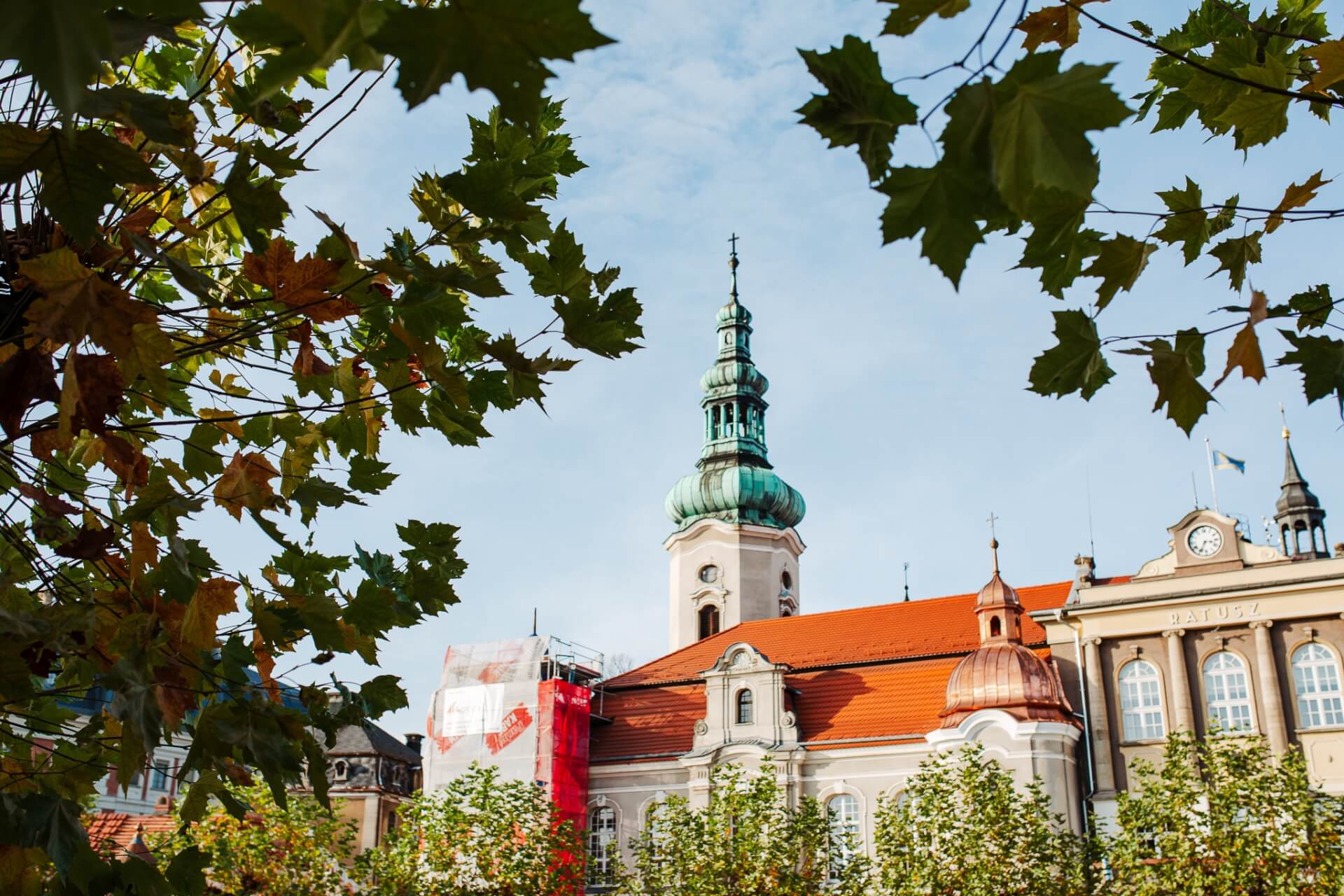 Rynek, park i zamek w Pszczynie