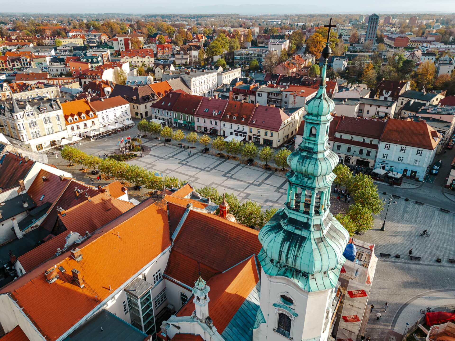 Rynek, park i zamek w Pszczynie