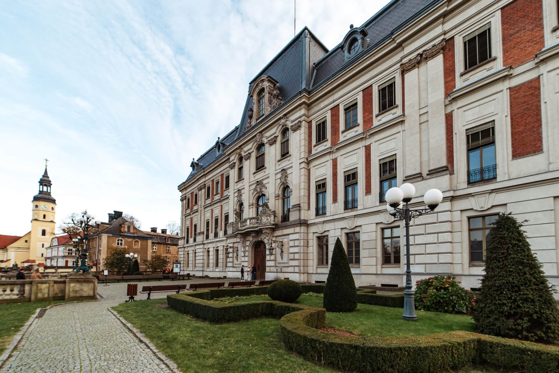 Rynek, park i zamek w Pszczynie