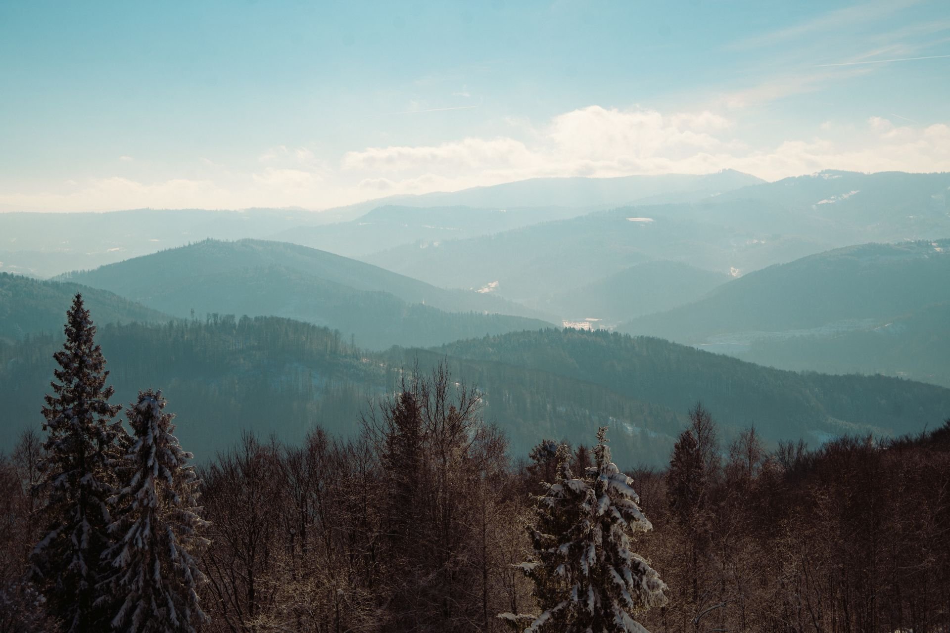 Rownica Beskid Slaski widok