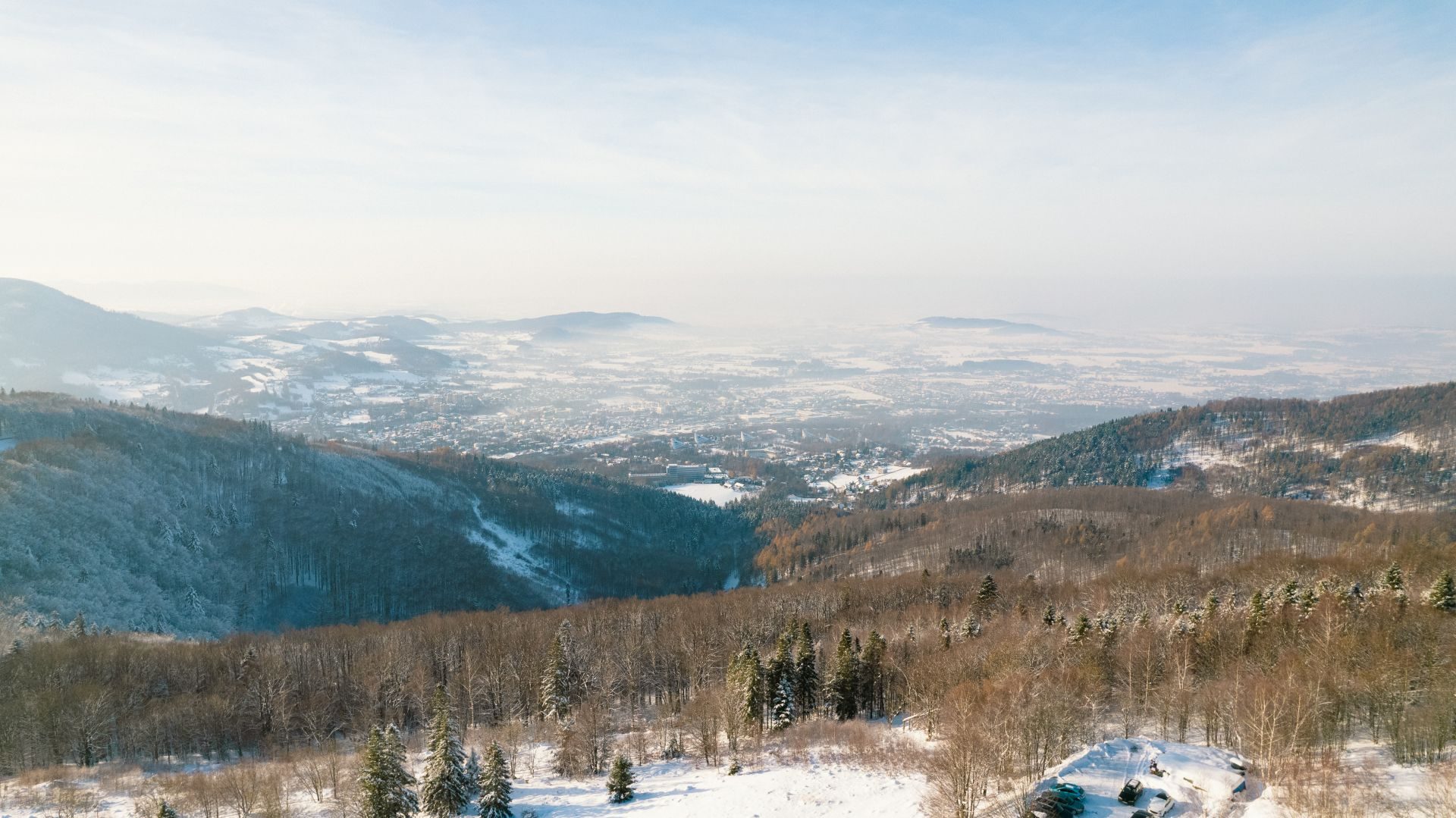 Rownica Beskid Slaski widok