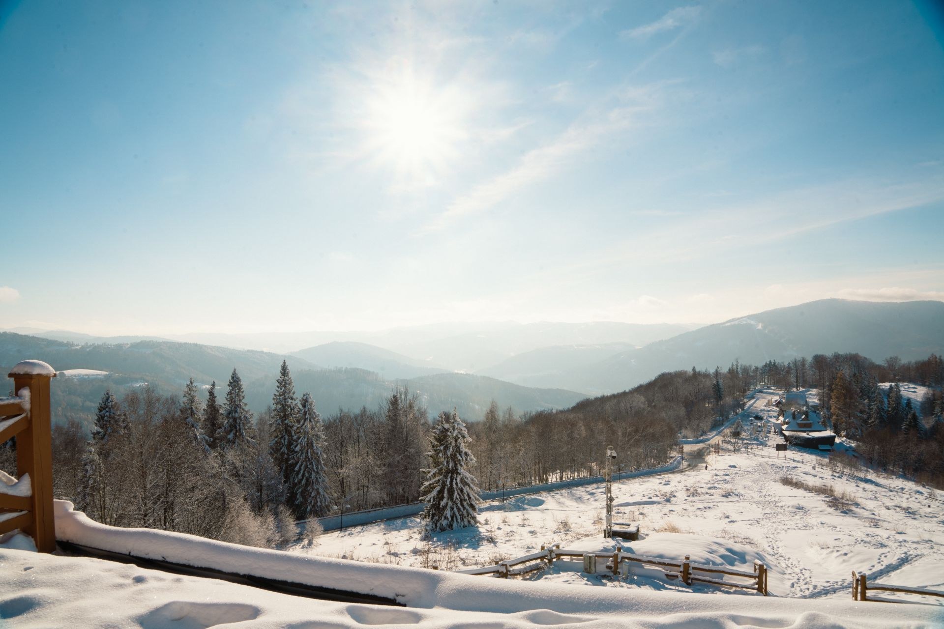 Rownica Beskid Slaski widok