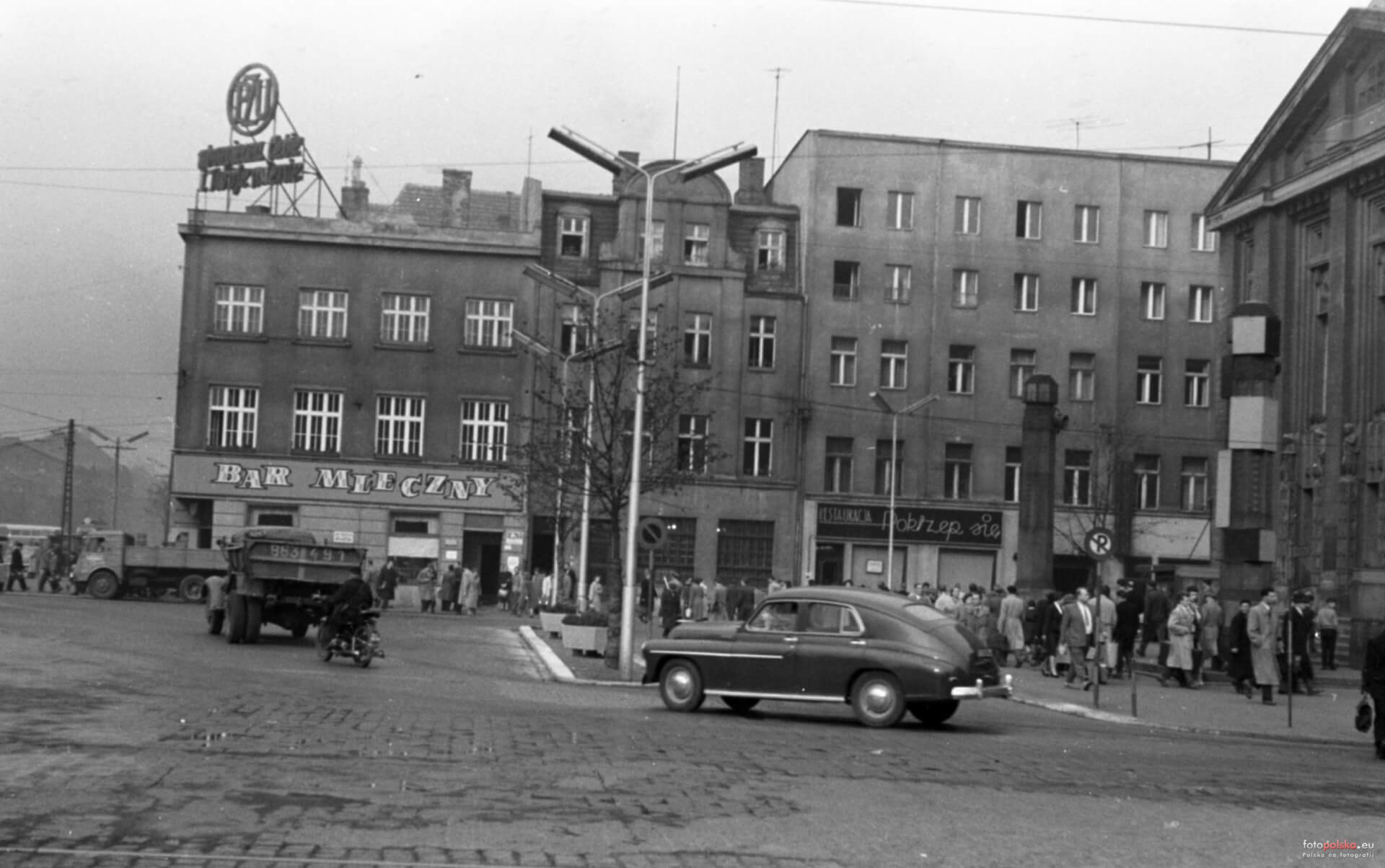 Rynek w Katowicach w roku 1959