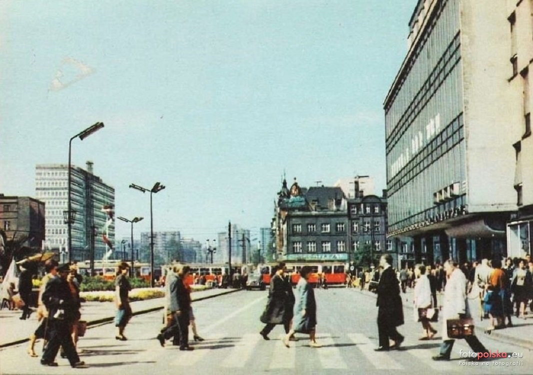 Rynek w Katowicach w roku 1967