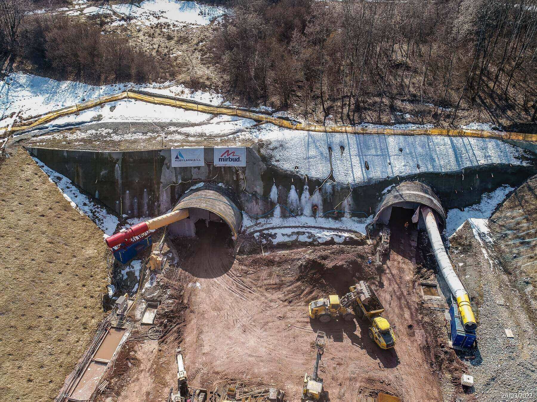 S1 w Beskidach: tunel w masywie Białożyńskiego Gronia