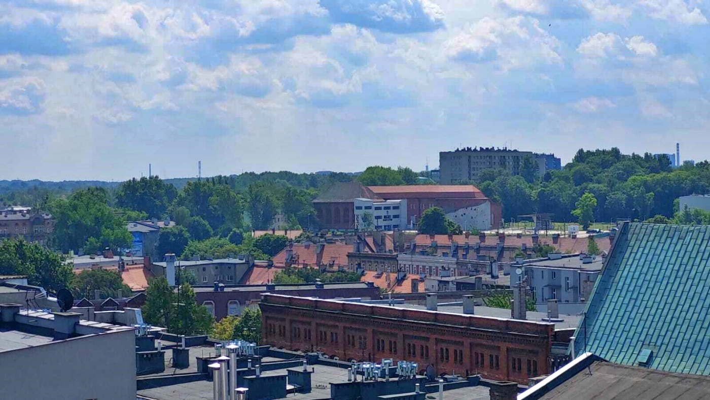 Widok z tarasu Gloria Palast w Bytomiu