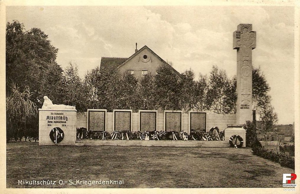 Zabrze Mikulczyce - pomnik poległych w pierwszej wojnie światowej, zburzony po drugiej