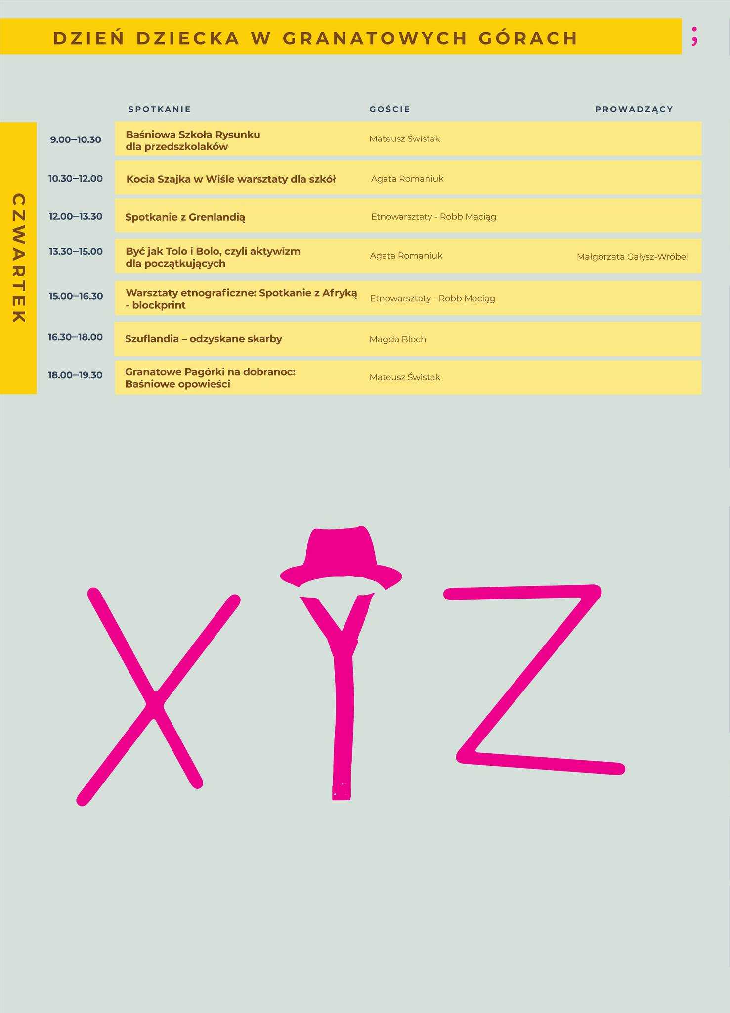 Program Festiwalu Granatowe Góry