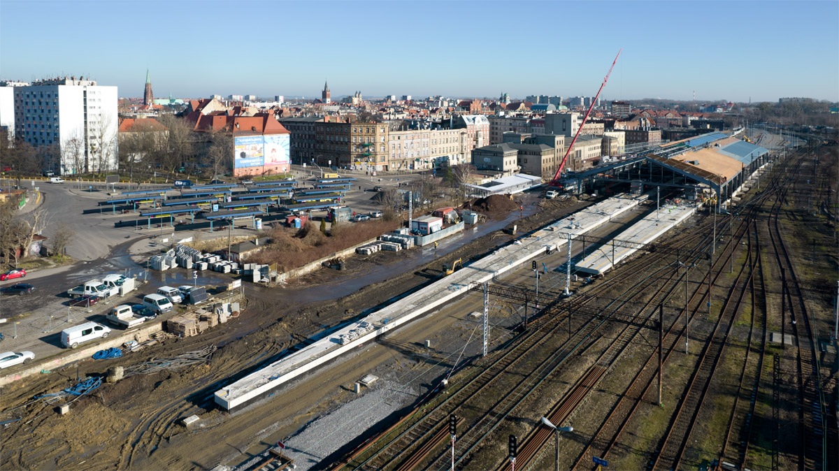 Budowa nowych peronów w Bytomiu