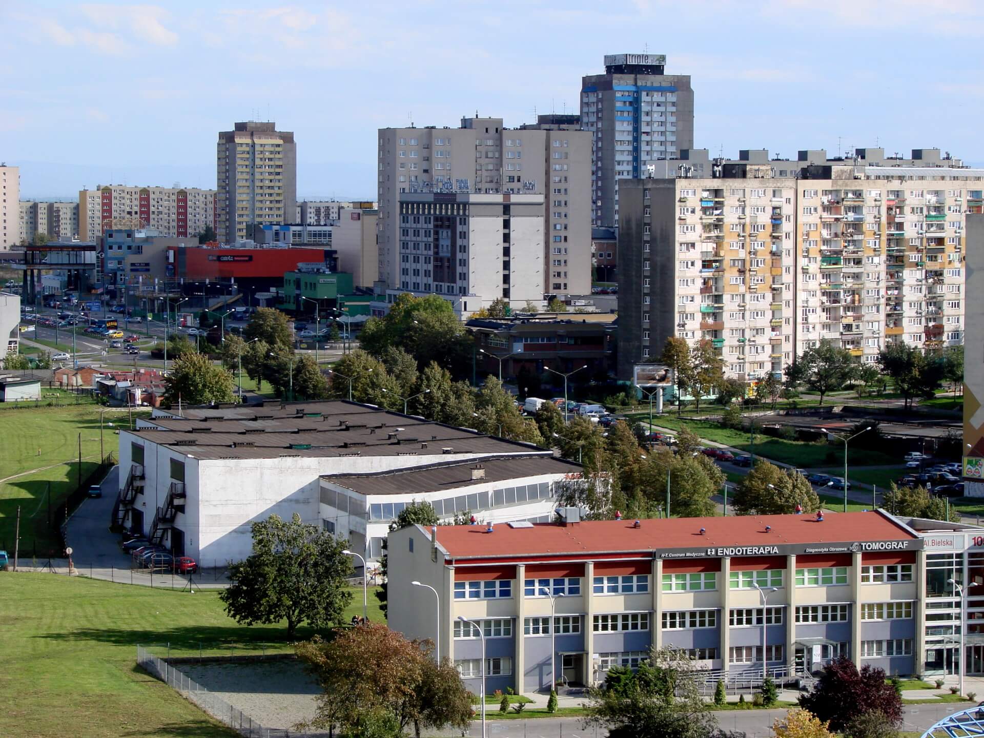 Tychy - widok na centrum