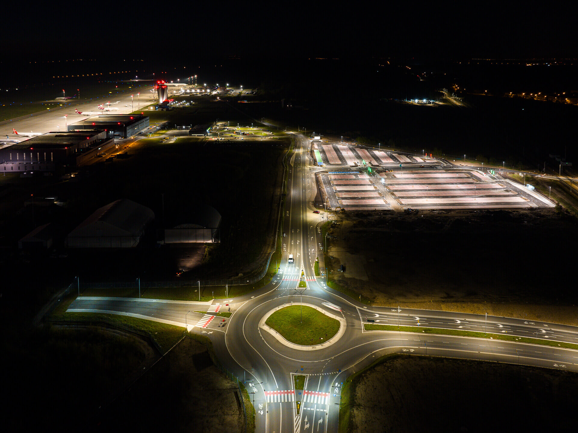 Nowy parking przy lotnisku w Pyrzowicach