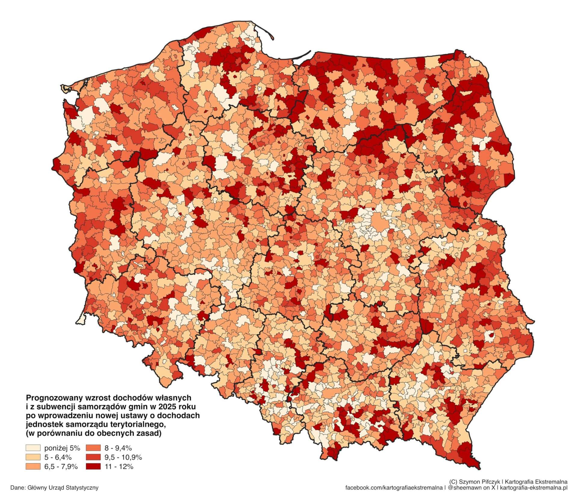 Prognozowany wzrost dochodów po zmianie ustawy w 2025 roku