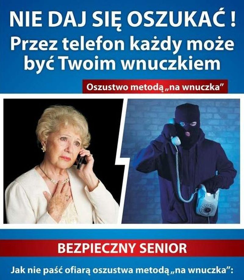 Plakat kampanii przeciw oszustwom