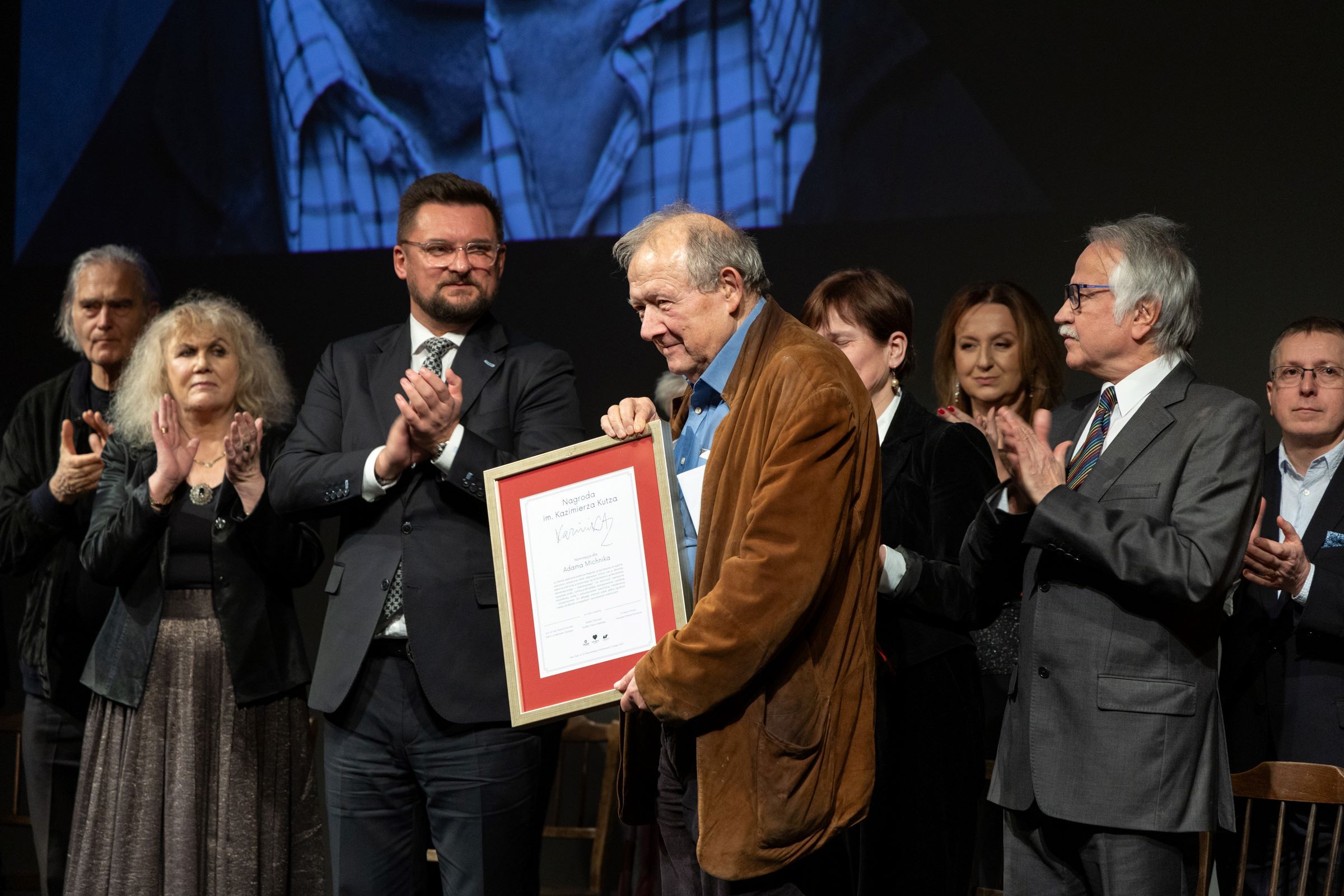 Adam Michnik laureatem nagrody im. Kazimierza Kutza