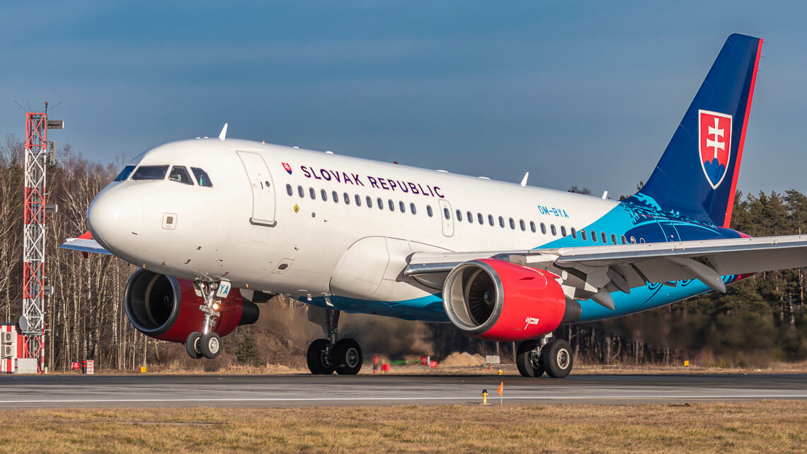 Airbus A319 słowackiego rzadu