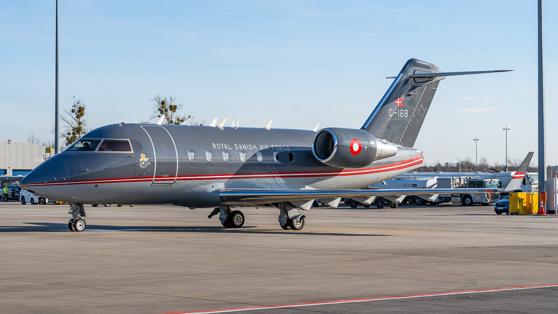 Bombardier Challenger 604 z Danii