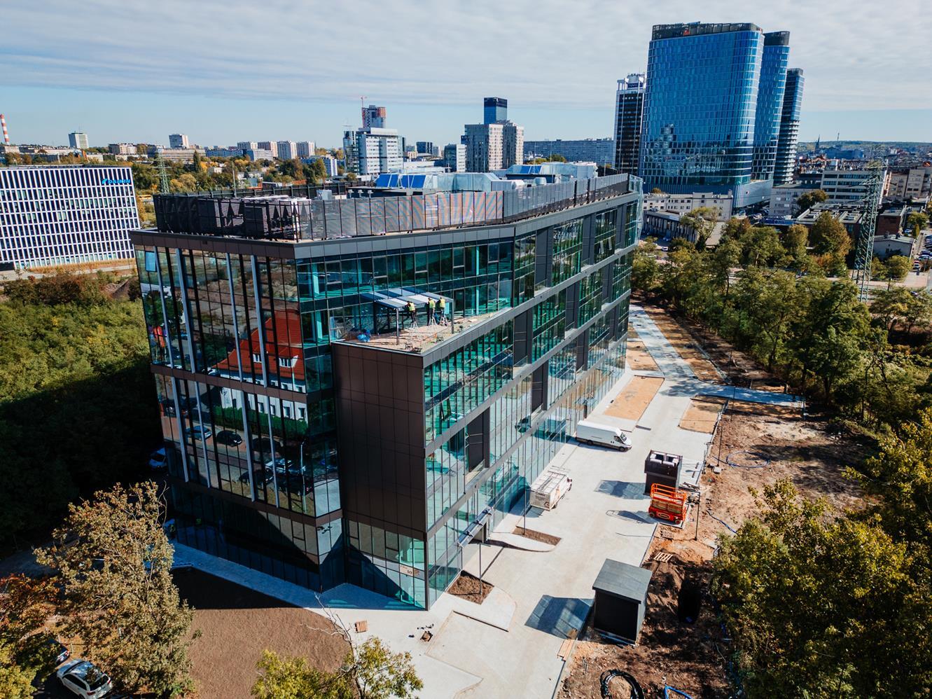 Grundmanna Office Park, budowa Katowice