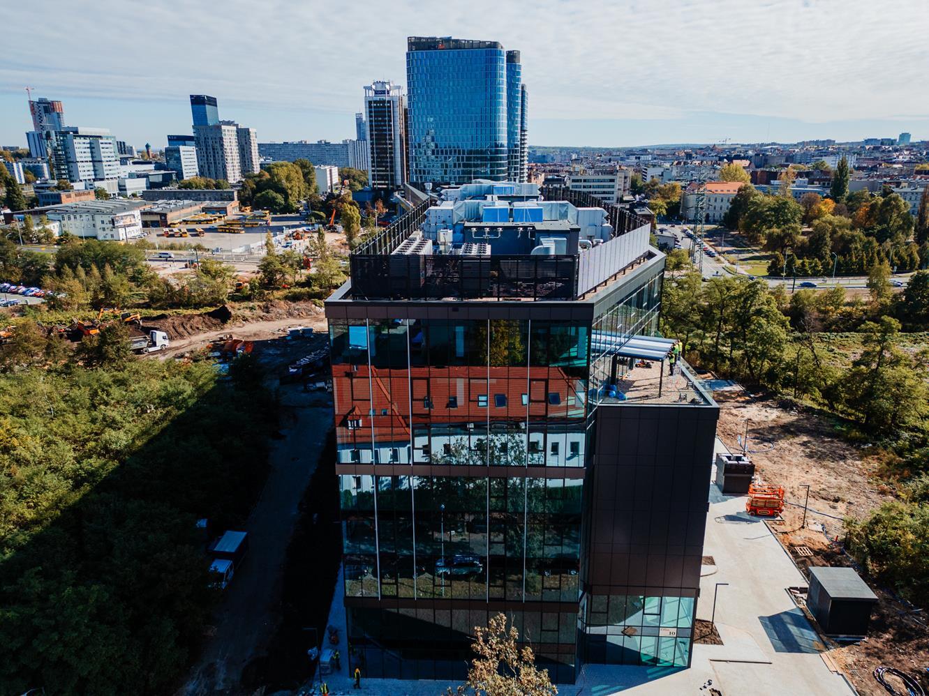 Grundmanna Office Park, budowa Katowice