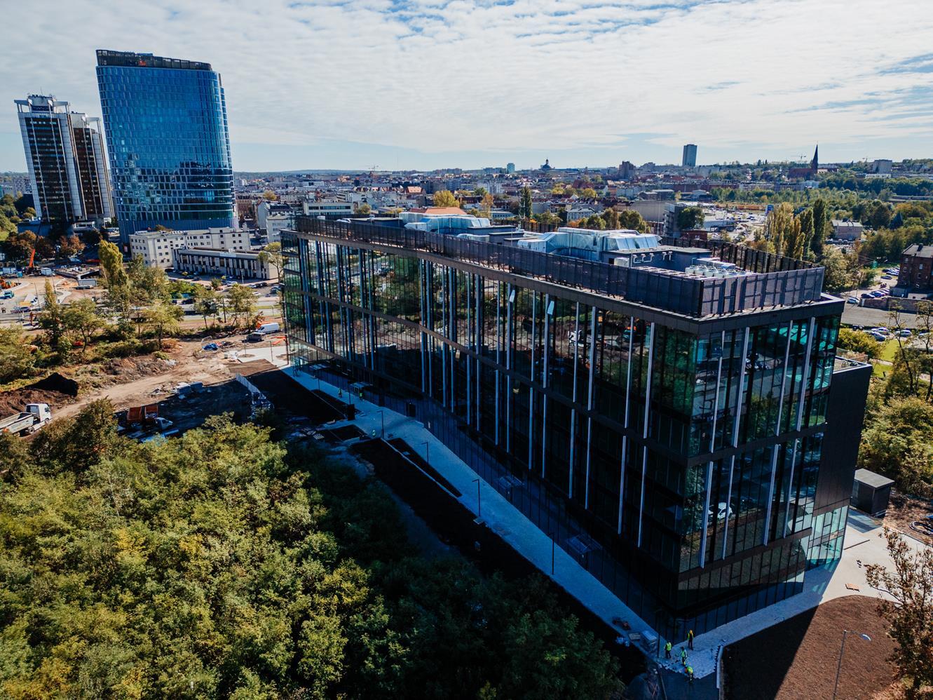 Grundmanna Office Park, budowa Katowice