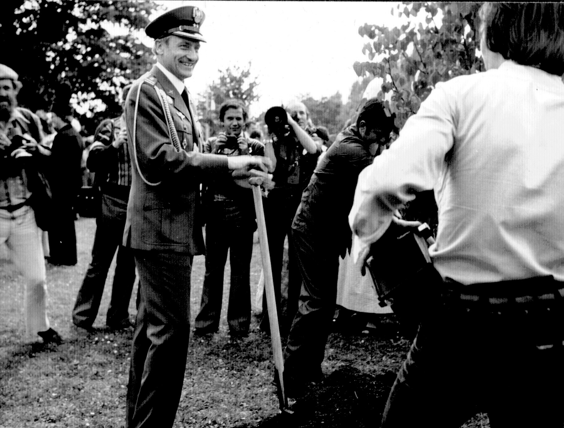 Mirosław Hermaszewski w WPKiW. Fot. Krzysztof Wiktorowicz i Piotr Zieliński/Archiwum Parku Śląskiego