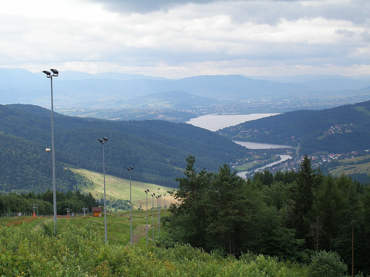 Jezioro Żywieckie - widok z góry Żar