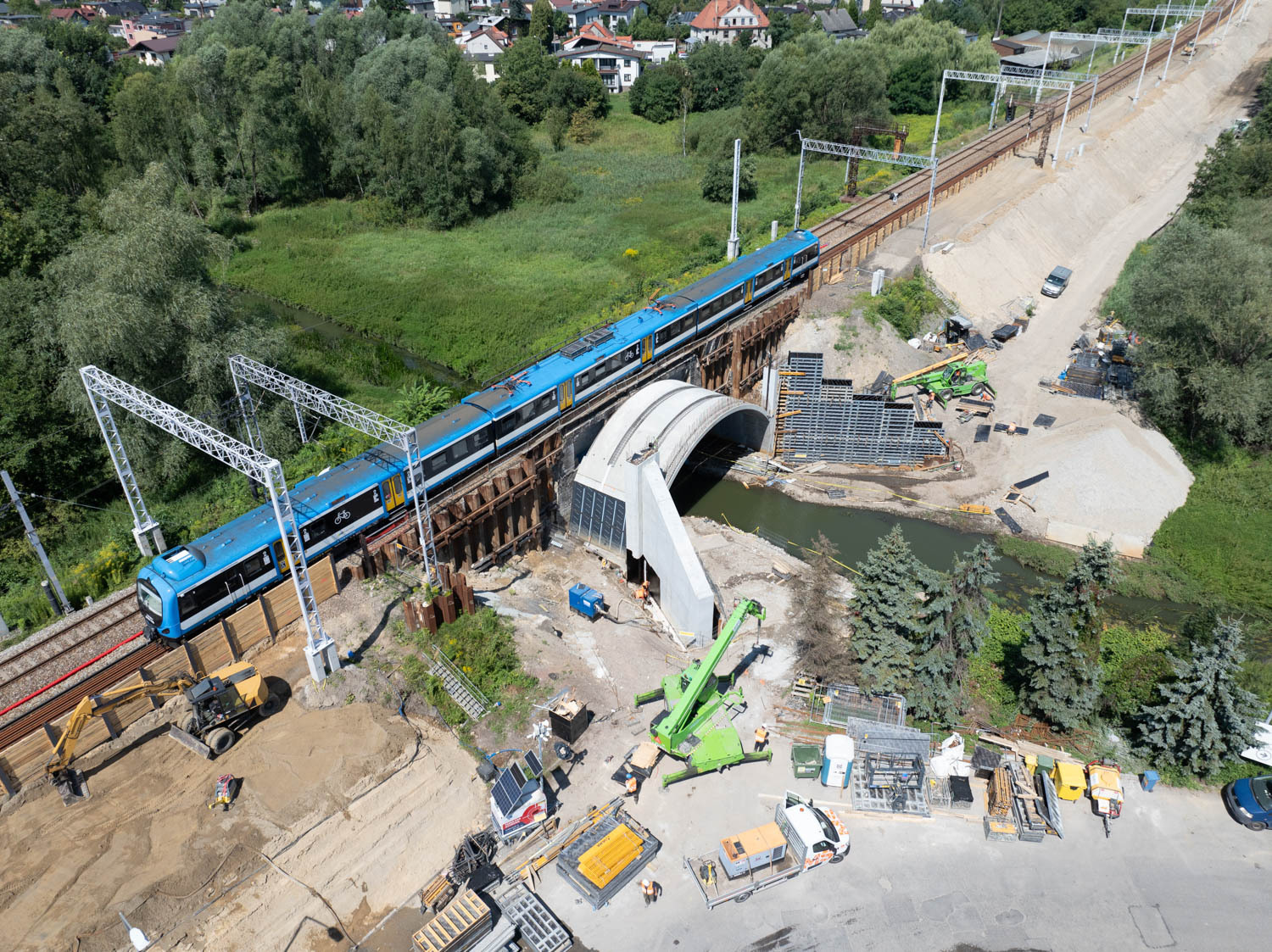 4. Kobiór przebudowa mostu kolejowego nad rzeką Korzeniec 2