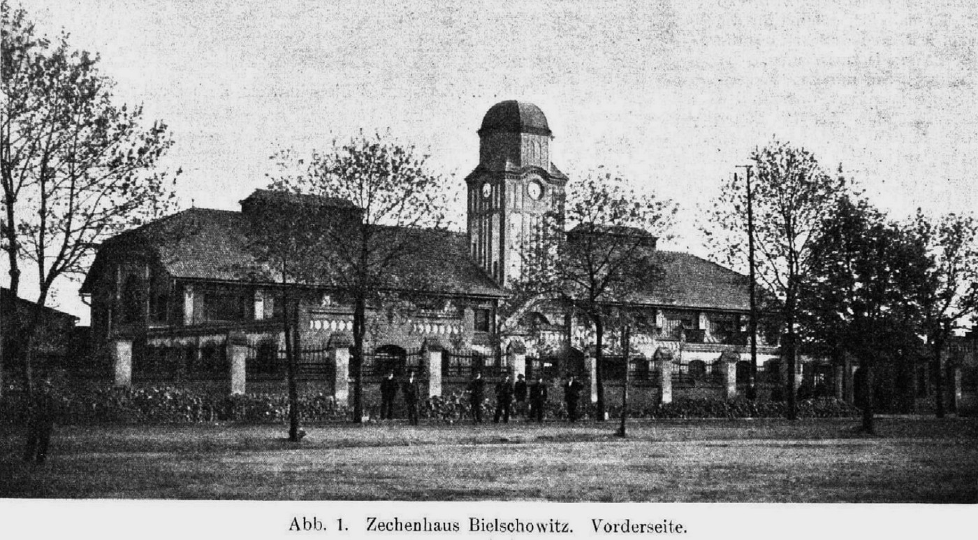 Kopalnia Bielszowice cechownia pocztowka