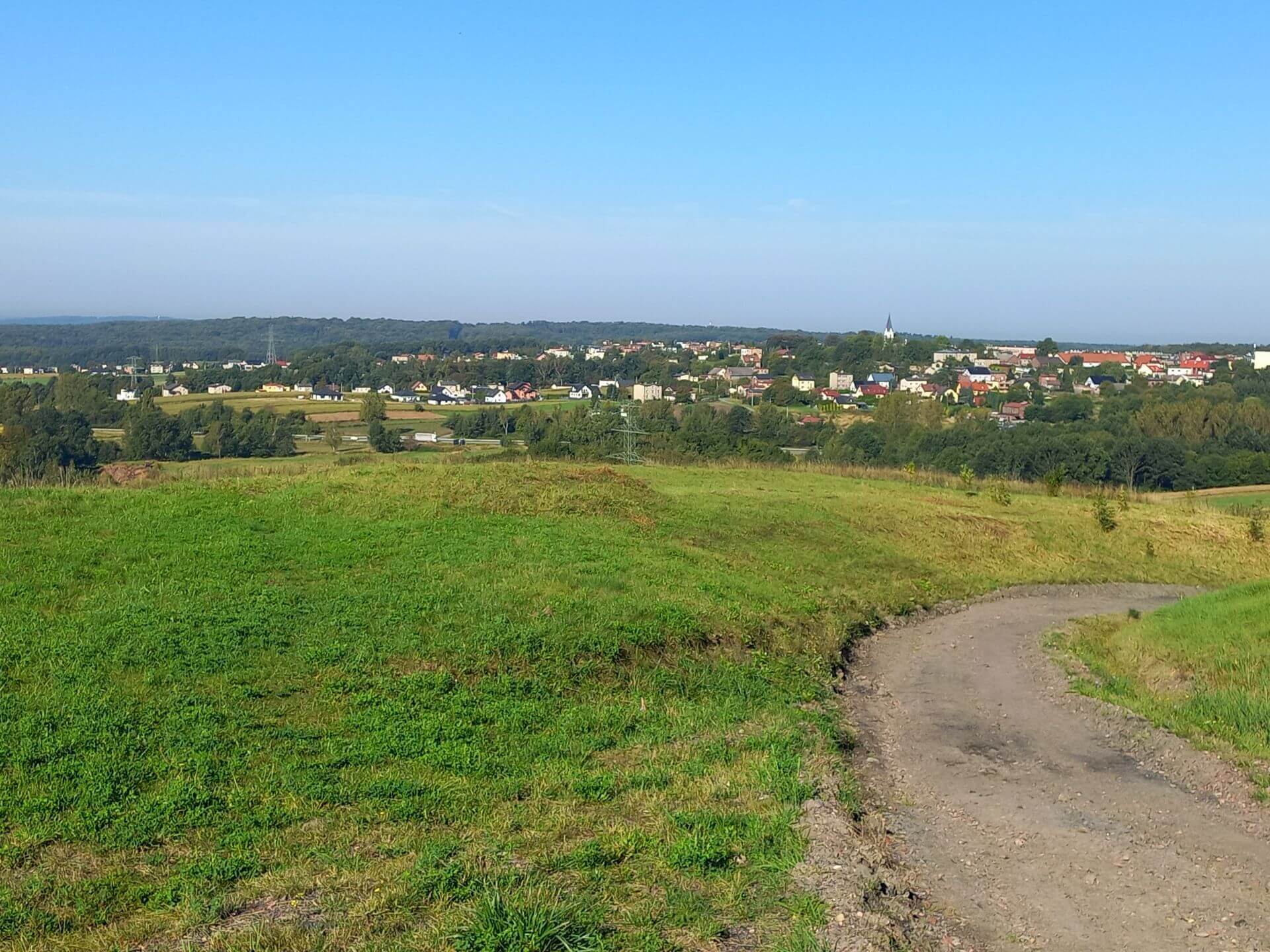 Laziska Gorne widok z haldy Skalny