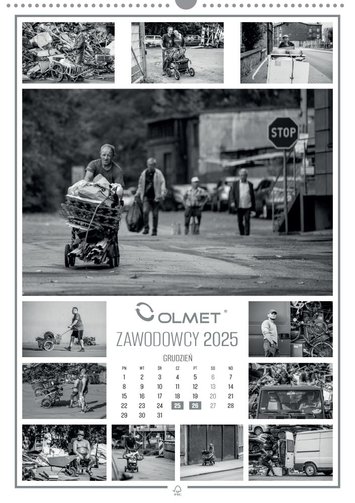 Olmet kalendarz ZAWODOWCY 2025 12