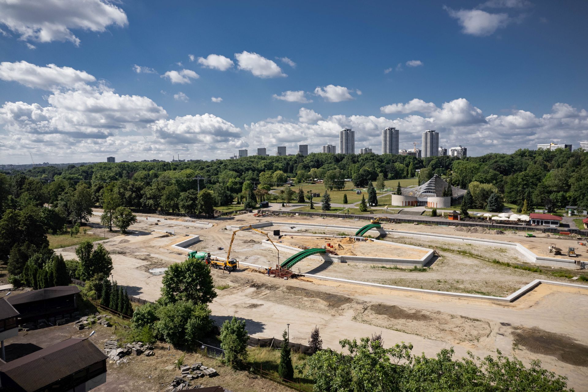 Park Slaski Fala Kanal Regatowy Budowa