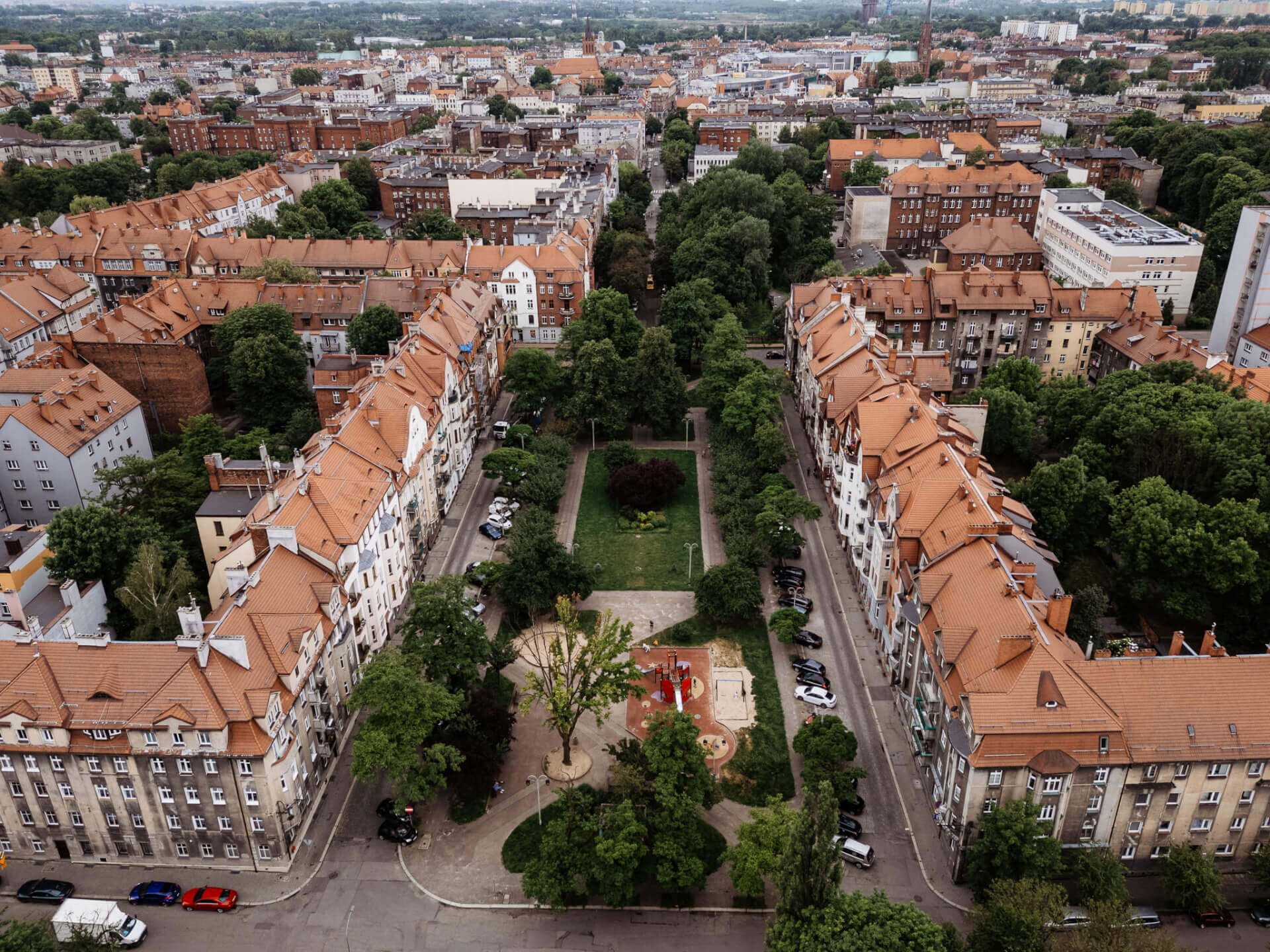 Plac Slowianski w Bytomiu