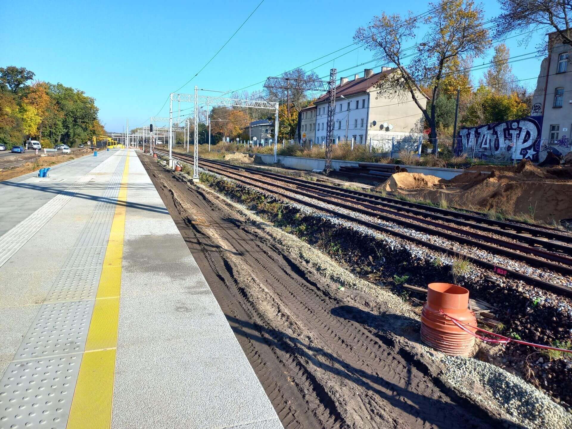 Sosnowiec Srodula budowa przystanku PKP