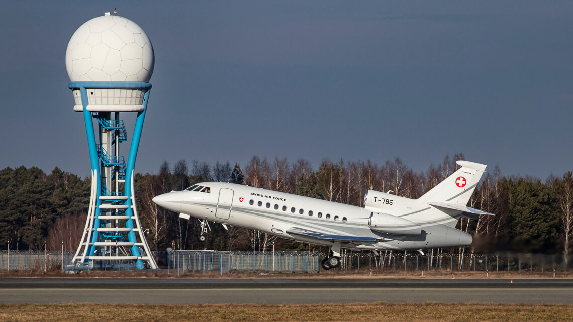 Szwajcarski Dassault Falcon 900 EX